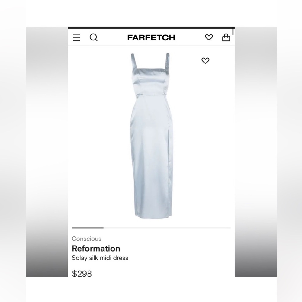 Reformation
Solay silk midi dress